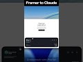 Framer to Claude with Design to AI Plugin #Framer #claude #framertutorial #framermcp #claudecode