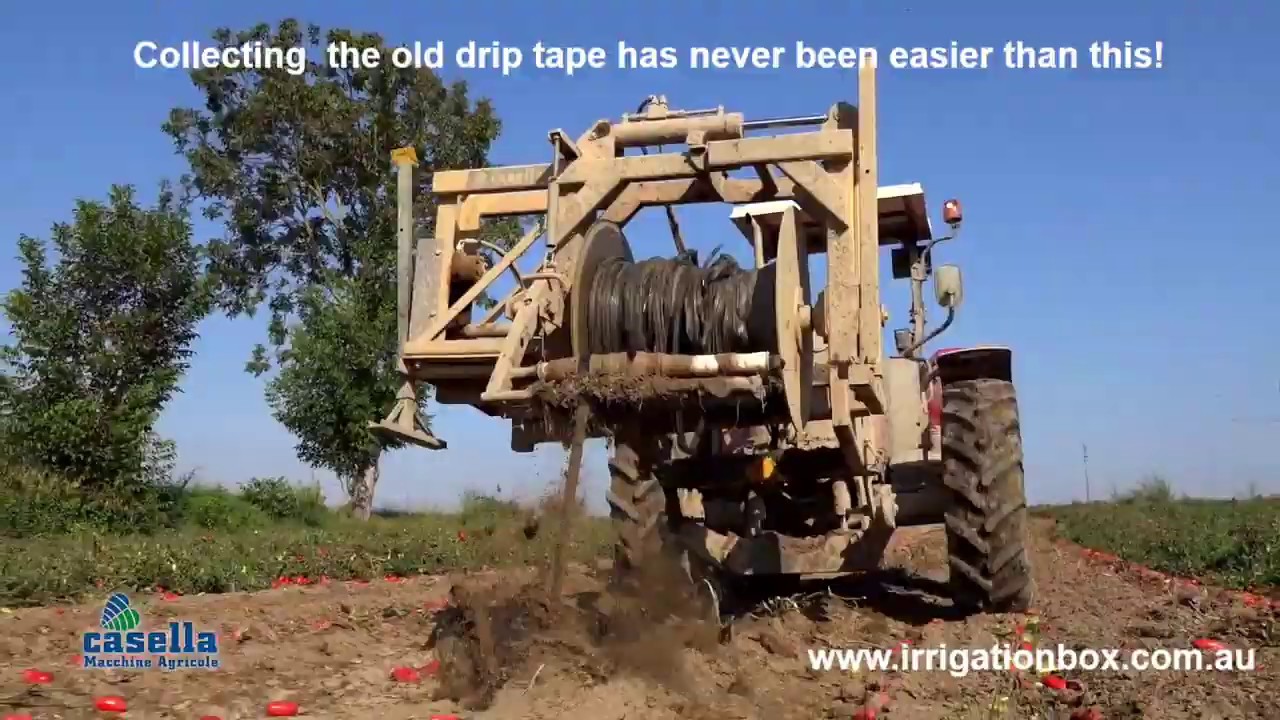Casella Hydraulic Drip Tape Collector - The easiest way to collect your old drip tape!