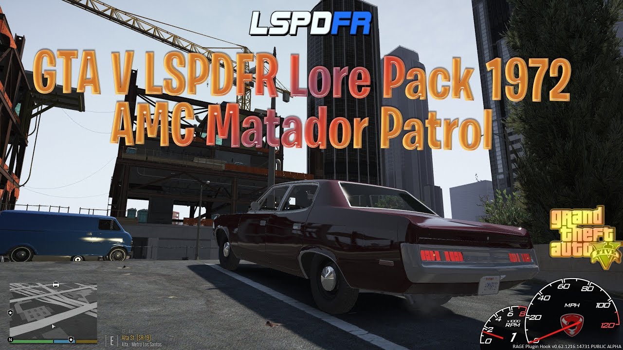 GTA V LSPDFR Lore Pack 1972 AMC Matador Patrol 🚨 YouTube