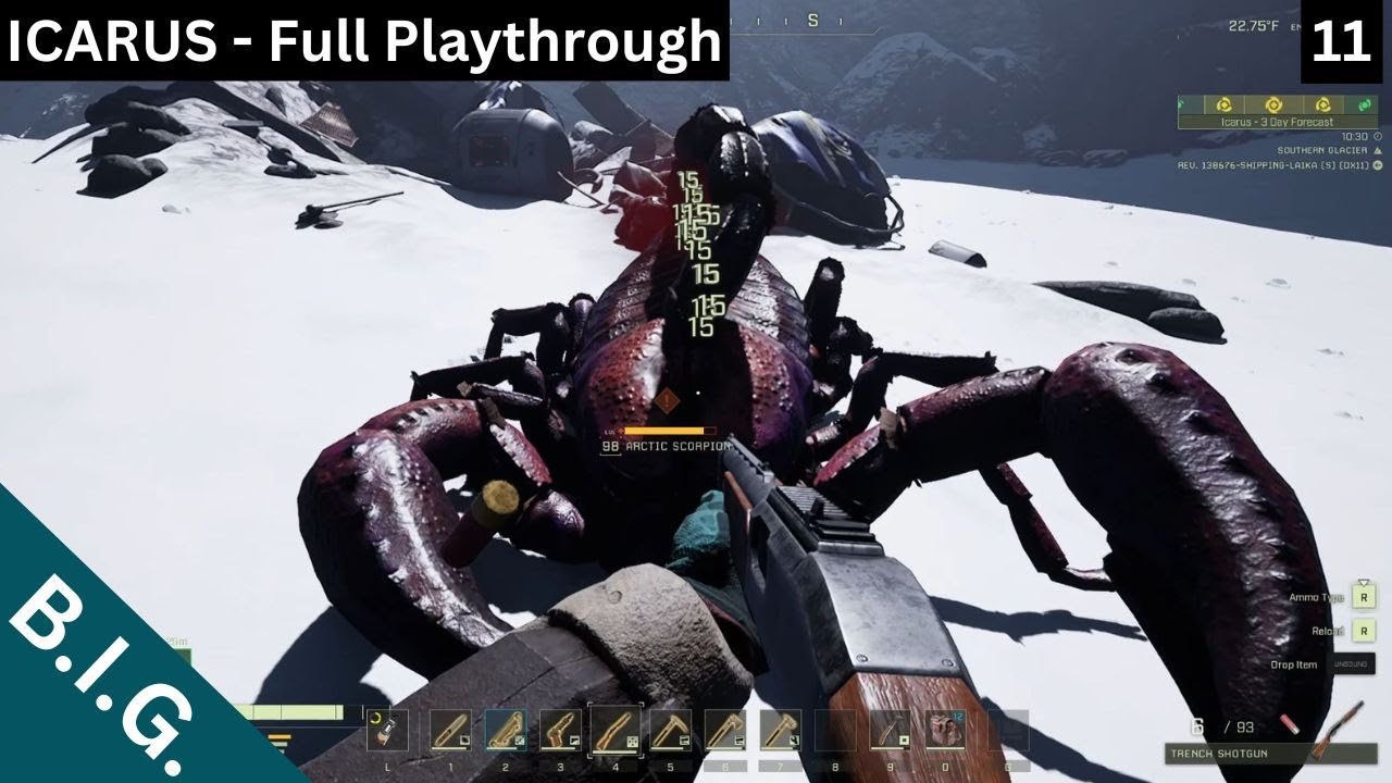 Icarus Full Playthrough - Day 11 - Resurgence Bio Research, Searchlight Scan & Broken Arrow Recovery