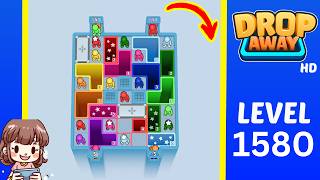 Drop Away Level 1580 Solution Walkthrough