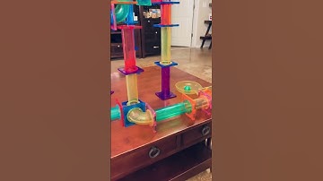 PicassoTiles PicassoToys Big Hit Magnetic Tiles Marble Run Best Gift For Kids Montessori Activities