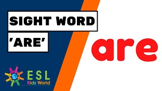 Learn The Sight Word Are Tricky Words Are Preschool Kids