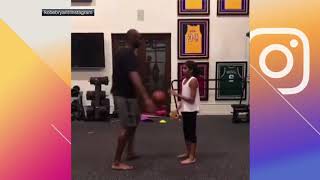 Kobe Bryant gets schooled by daughter | ESPN