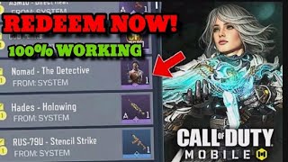 NEW FREE Redeem Code Rewards in COD Mobile! CODM Redeem code season 9 screenshot 1