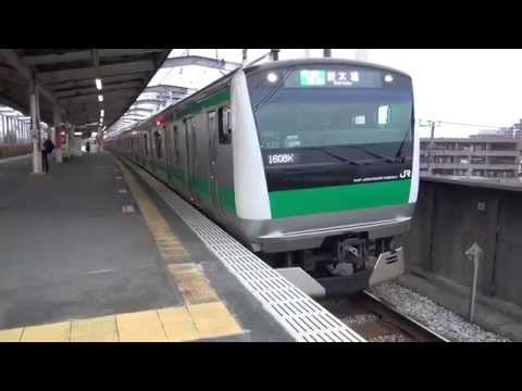 E233系7000番台ハエ120編成 1608K 各駅停車 新木場行き 戸田発車