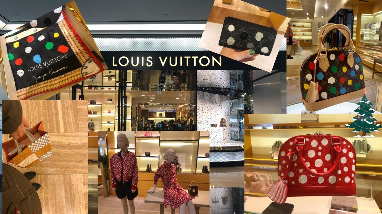 Say hello 👋🏻 Louis Vuitton x Yayoi Kusama takes over the windows