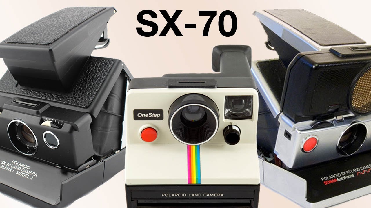 Polaroid SX-70 Camera Comparison Model 1 & 2 , Sonar , Classic