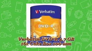 Распаковка Verbatim DVD R 4 7 GB