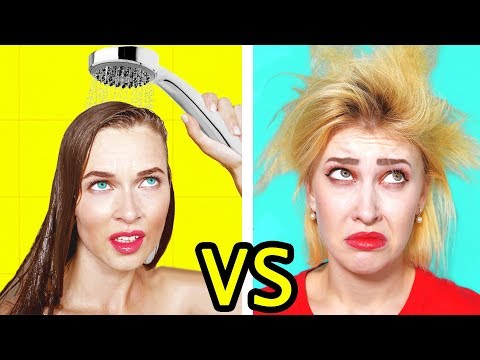 Short Hair vs Long Hair Problems and Funny Situations | Hair Life Hacks by Ideas 4 Fun