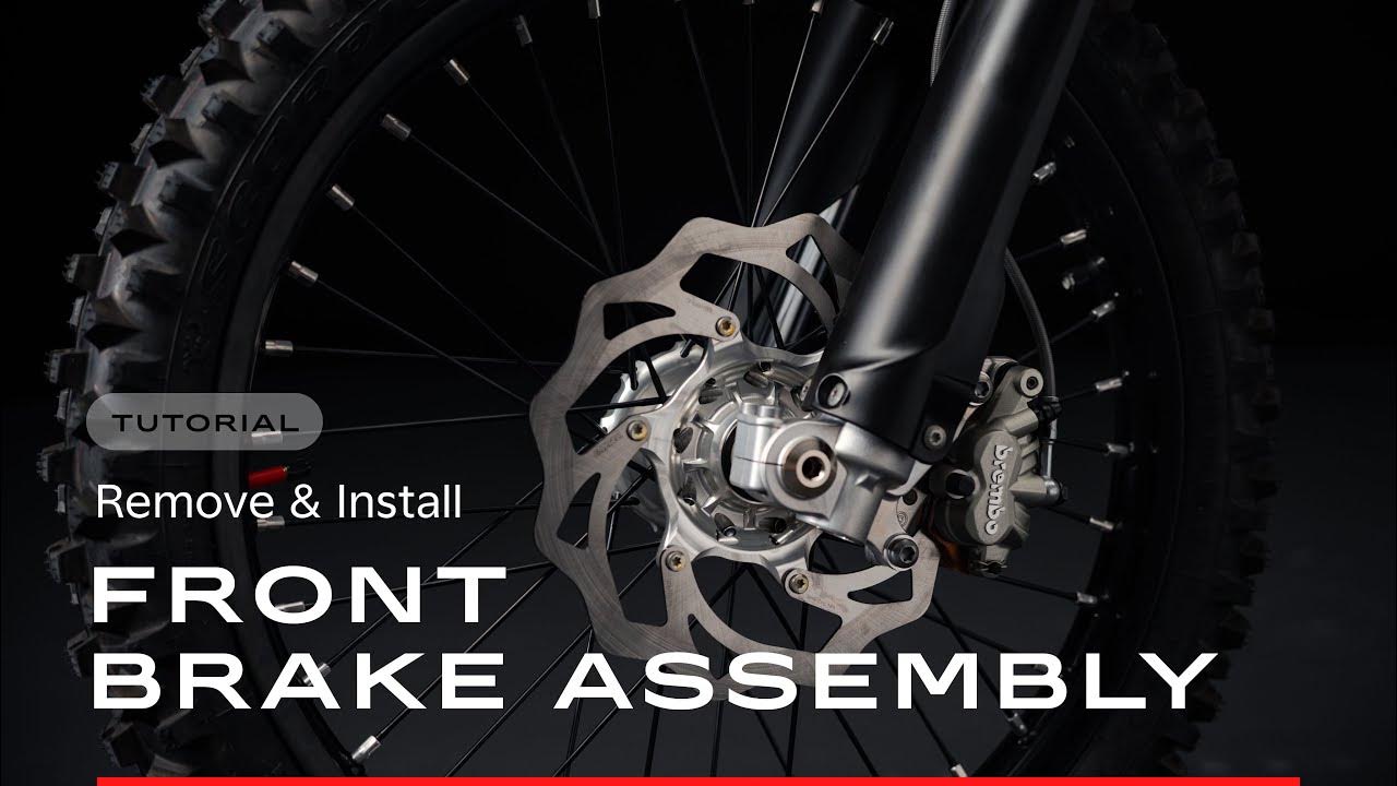 Remove and install front brake assembly - YouTube