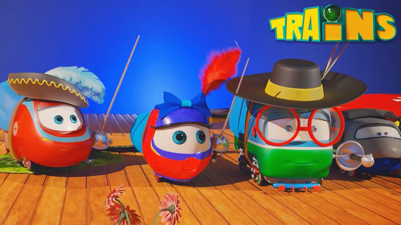 Dessin Animé De Train Qui Parle Chanson Les Trois Mousquetaires - TRAINS - Dessin animé pour enfant sur