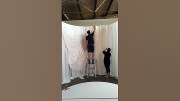 Set up a ceremony drape backdrop with us! | Melbourne Wedding Decorators
