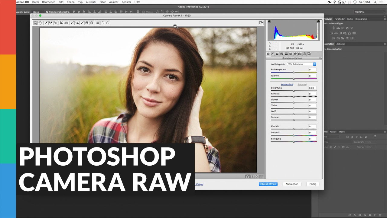Update New Photoshop Camera RAW Modul nutzen - Einstellungen, JPG-Format