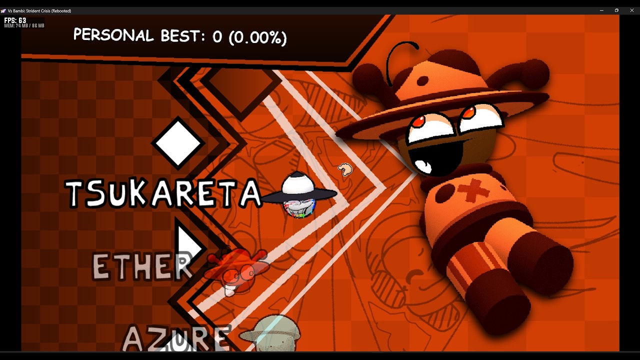 Tsukareta Overkill mode Chart (FNF)