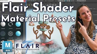 Material Presets in Flair for Maya  - Stylized Rendering Tutorial