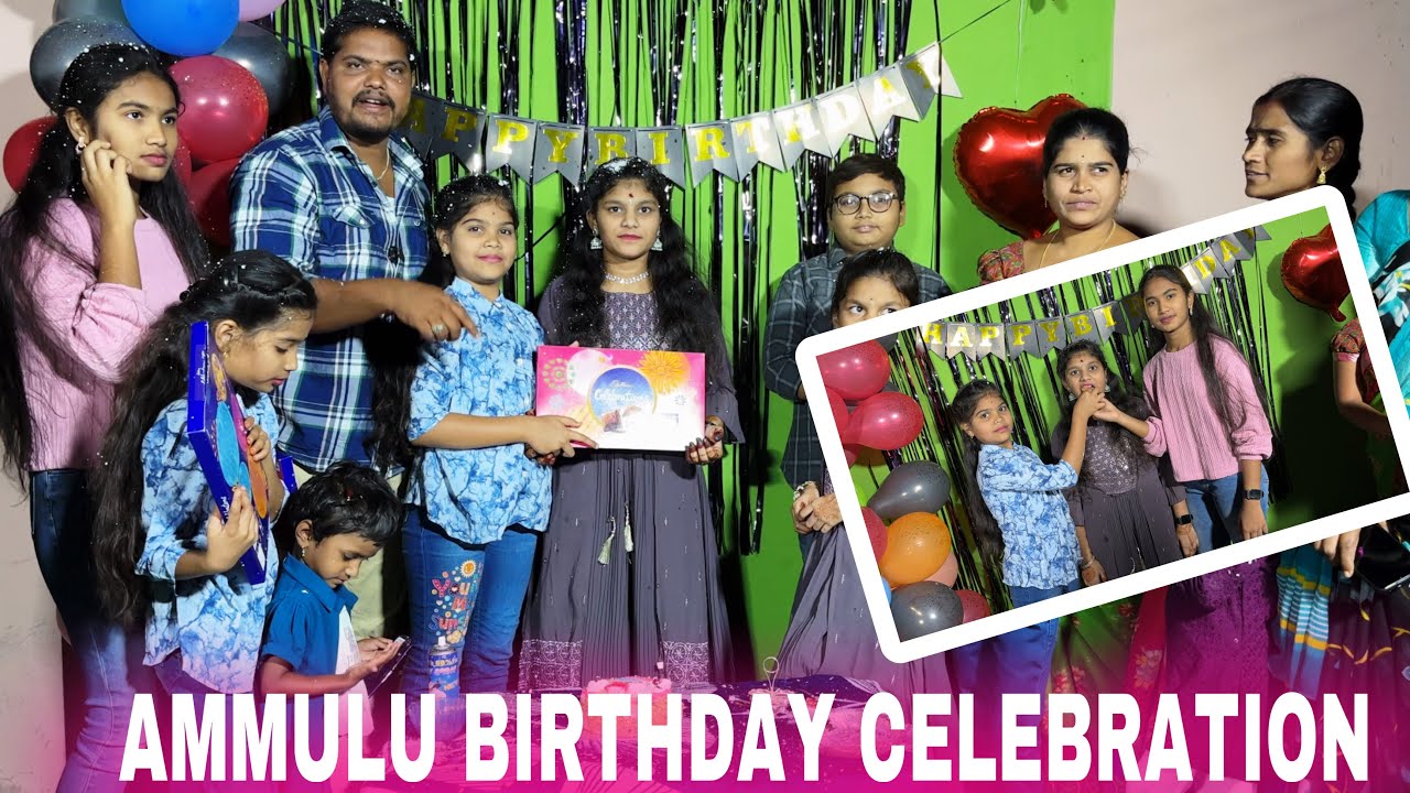 Ammulu BIRTHDAY CELEBRATIONS ||అందరు wishes చెప్పండి friends ||rider mallesh ammulu birthday video