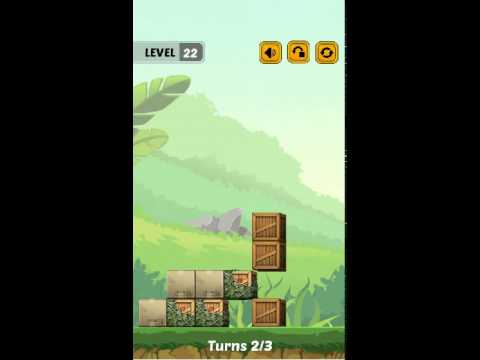 Swap The Box Jungle Level 22 in 3 Moves !!!!