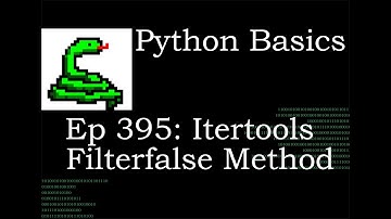 Python Basics Itertools Filter False Method