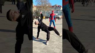 The boy surprised Spider-Man😱 #spiderman