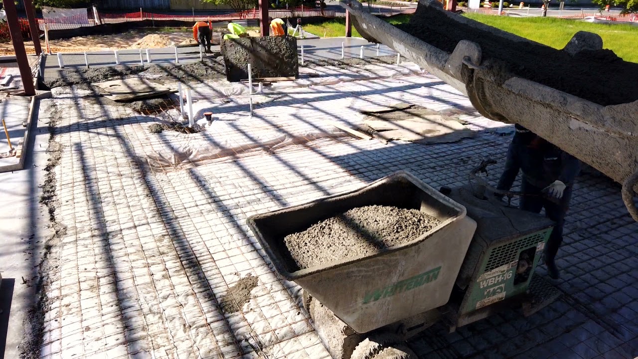 Concrete Pour Time Lapse in West End of Richmond VA