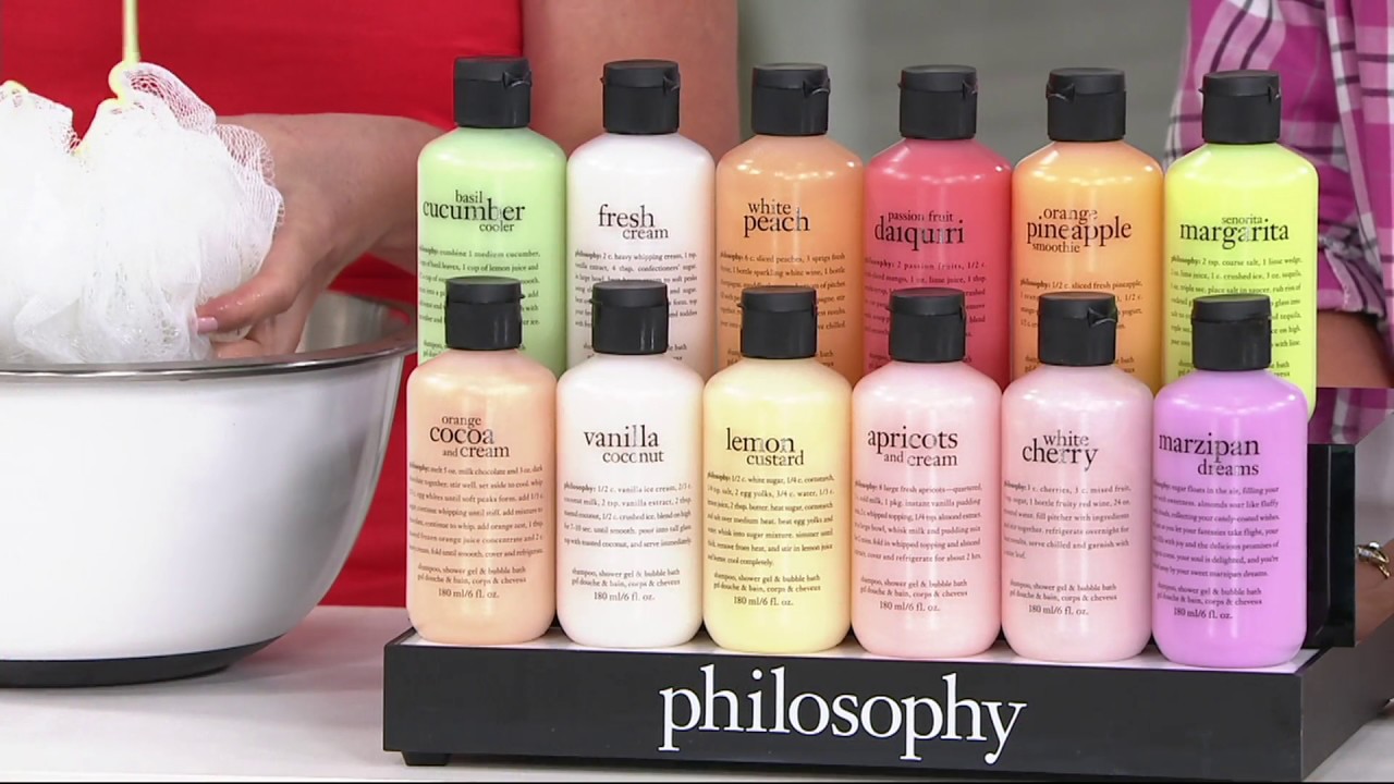 philosophy tasting menu 12pc shower gel collection on QVC