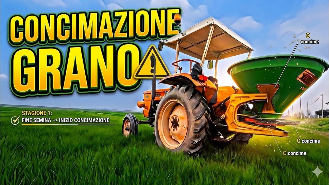 Concimazione del grano con trattori Fiat