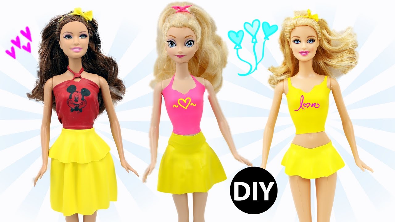 Cómo hacer ropa para Barbie con colores