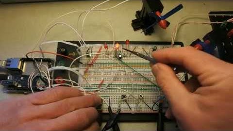 Arduino Yun episode 53 : LED, voltage, fischertechnik, wiring, lamp, AVR C, NTC, gEDA, pwm
