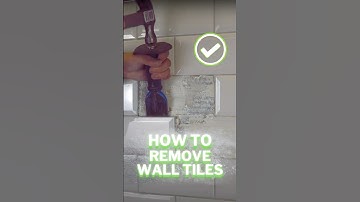 How to Remove Tiles in Less Than a Minute! (WALLS) #shorts #howto #tiles