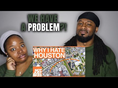 Why City Design is Important (and why NOT JUST BIKES hate Houston) | American Couple Reacts