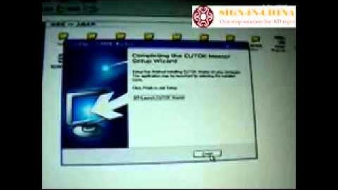 How to install the USB driver and CUTOK Maser plotting software?