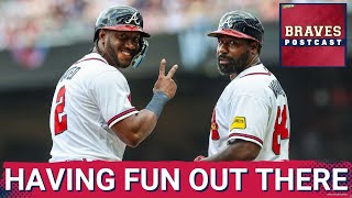 BRAVES POSTCAST: Atlanta Braves CRUISE to series vs Boston Red Sox on Sunday LIVE REACTION