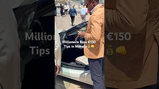 Millionaire Boss €150 Tips in Monaco 🤝 #millionaire #luxury