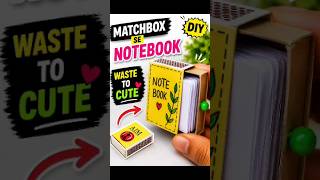 Matchbox DIY Notebook 📒 shorts #youtubeshorts #diy #craft #papercraft #handmade #creative