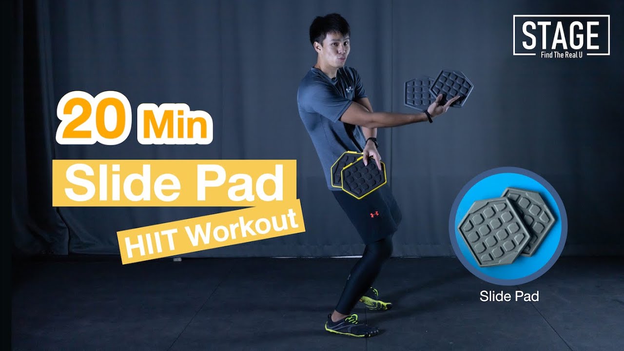 20 Min HIIT Workout with Slide Pad STAGE Find The Real U YouTube