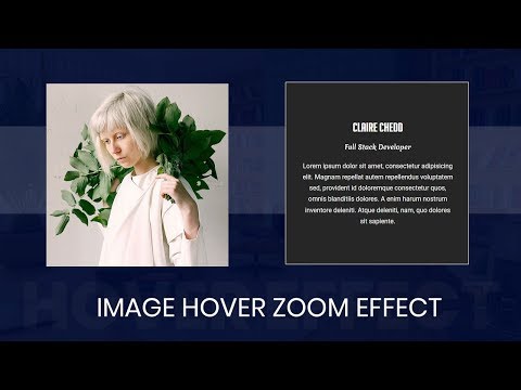 Image Hover with zoom Effects | How to create image overlay hover effect using html and css only
