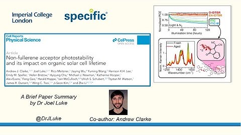Paper: Non-fullerene acceptor photostability and its impact on organic solar cell lifetime