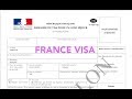 How to fill France Visa application?