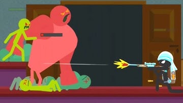 Stickman Zombie Shooter Gameplay Chapter 4 the manor Level 16-30 [ Zombie Boss ]