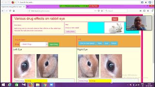 Virtual Experiment 2; Effect of Drugs on Rabbit's Eye screenshot 3