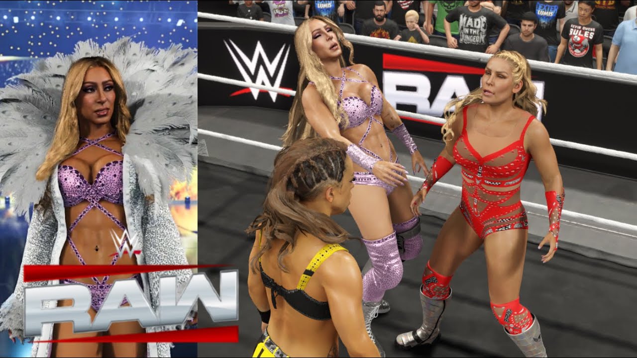 WWE 2K25 RAW - MITB QUALIFYING MATCH CHARLOTTE FLAIR VS. NATALYA VS. ZOEY STARK