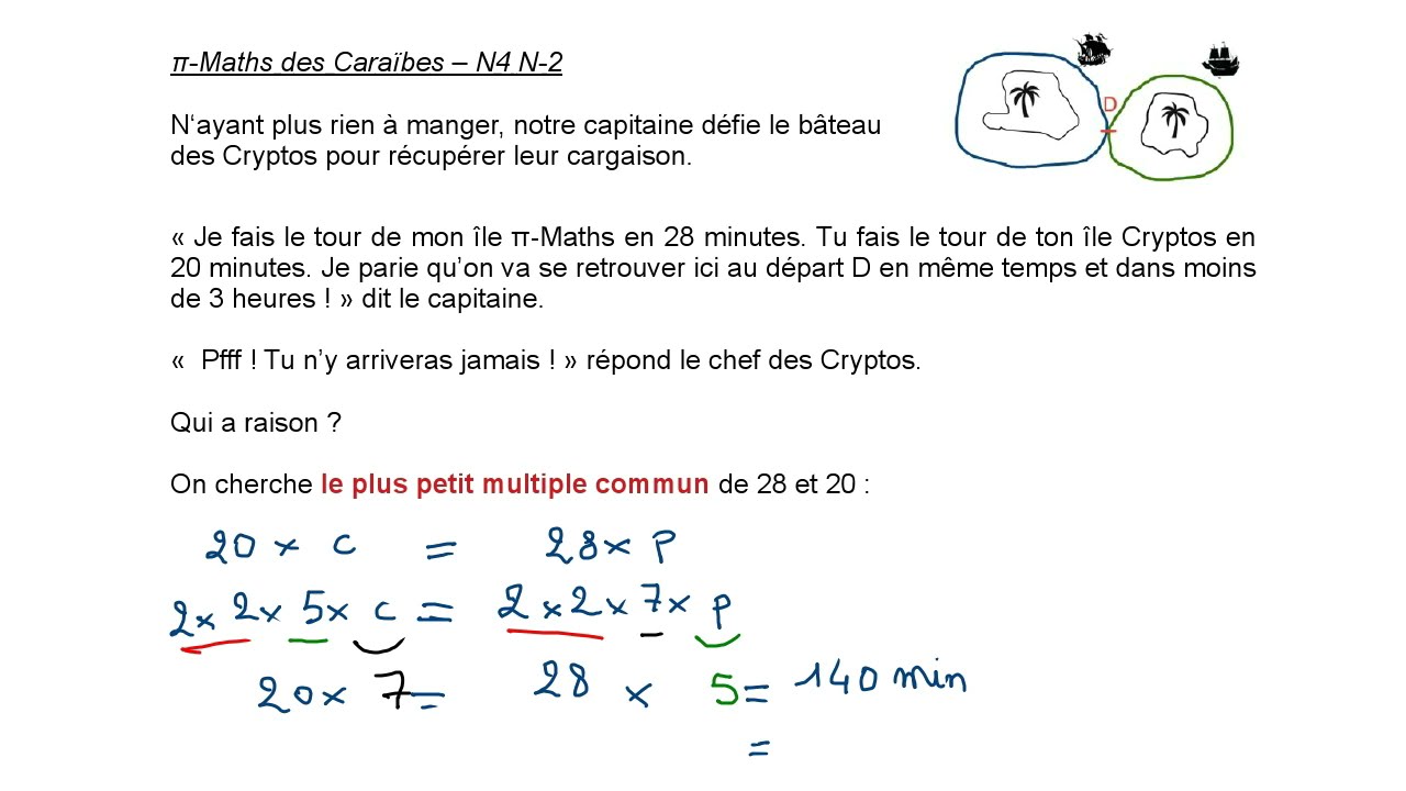 Cycle 4 N4 Noir Utilisation De La Decomposition Plus Petit Multiple Commun Youtube