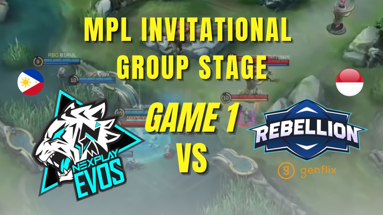 NXPE VS RBG | GAME 1 MPL INVITATIONAL GROUP STAGE DAY 2