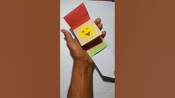 Emoji waterfall card😲✂️😍#shortsvideo #emoji #diy #carft #shorts #viral #youtubeshorts #trending #art