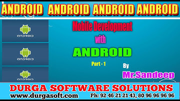 Android || Mobile Development with Android Part - 1