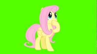 Fluttershy Gasp - Green Screen Ponies