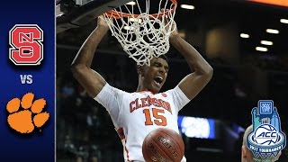 NC State vs. Clemson 2017 ACC Men's Tournament Highlights