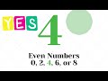 Intro to Even numbers with Even number quiz for homeschool kids.