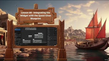 Third Person Game Stylized Environment ( 85. Orchestrating Quest Messages and Animating Widgets )
